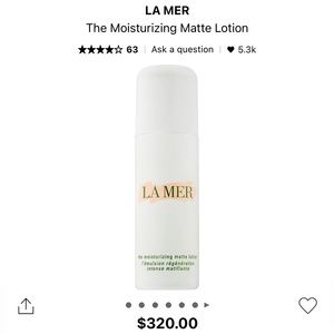 La Mer The Moisturizing Matte Lotion 1.7oz